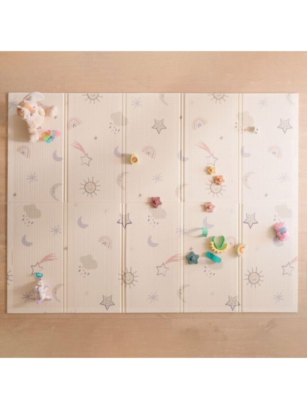 Reversible Baby Play Mat - Soft, Waterproof, Non-Toxic, Easy to Clean, Large